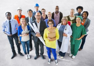 28946979 - diverse multiethnic people with different jobs